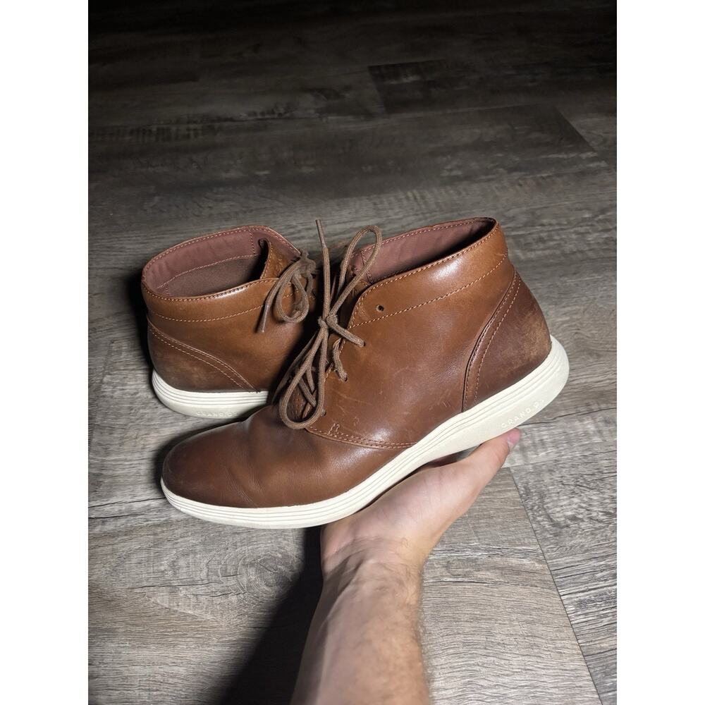 brown leather Cole Haan Grand Tour Chukka boots Size 9.5